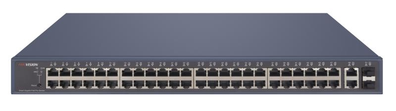 20001248 Hikvision Switch PoE Gigabit intelligent géré, 48 ports, 48xGb PoE ports 2xGb, 2xGb SFP uplink