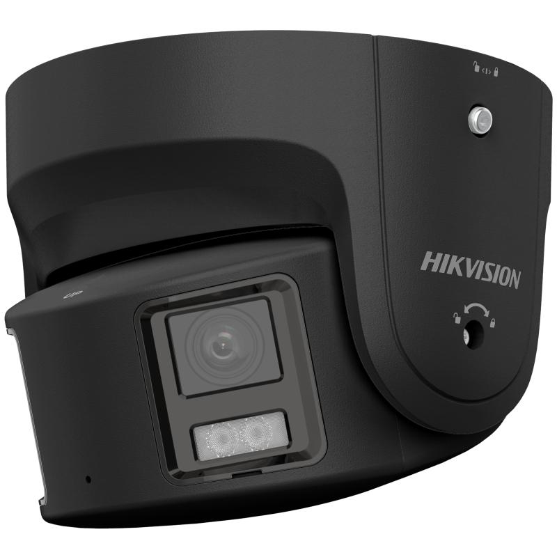 20001289 Caméra turret IP Hikvision ColorVu EasyIP 4.0 8MP Panoramique WDR IR, 4 mm, IP67, noir