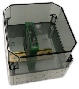 30042562 Boîtier IP66, modules rail DIN, couvercle transparent