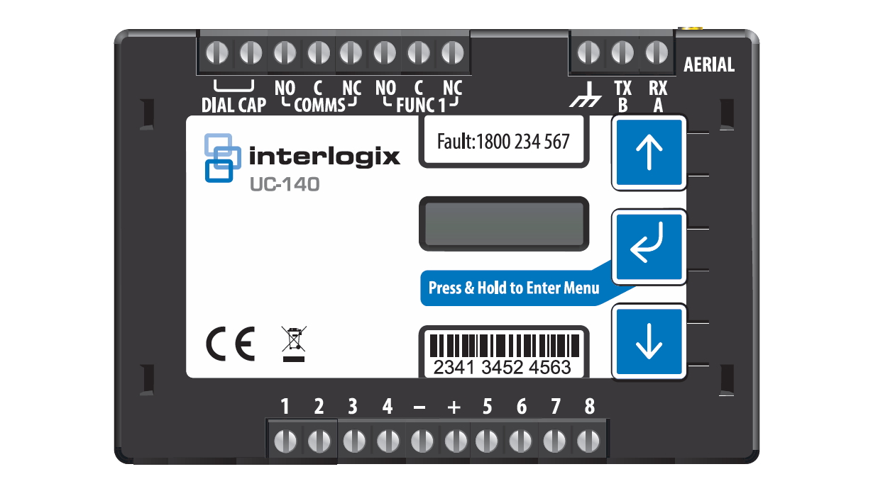 10000123 Universele UltraSync 4G kiezer, 8 ingangen, 2 uitgangen