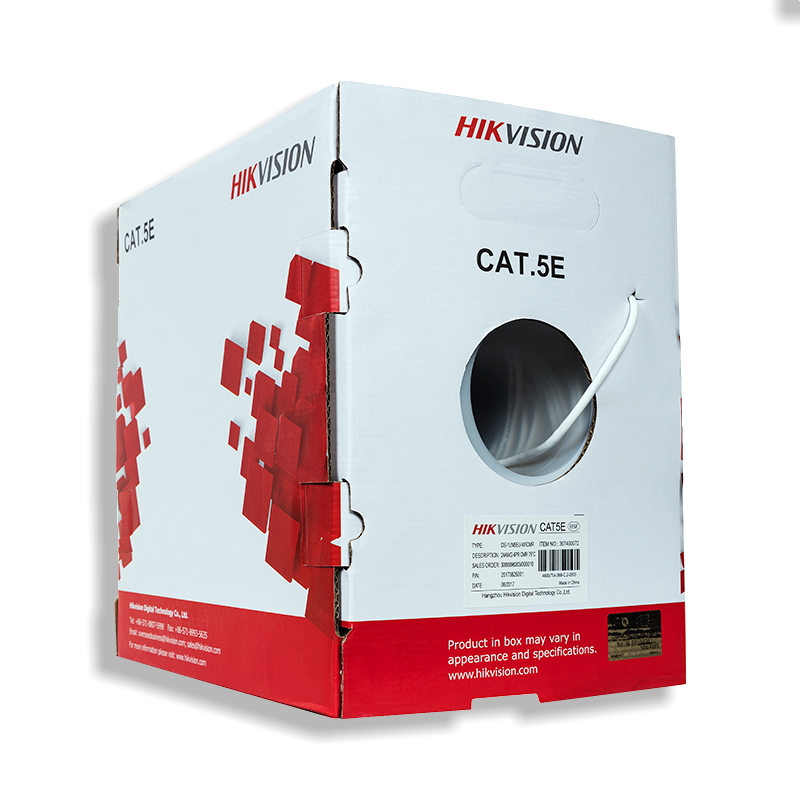 1001161 Câble PVC Hikvision UTP CAT 5E dans une boîte à 305 mètres