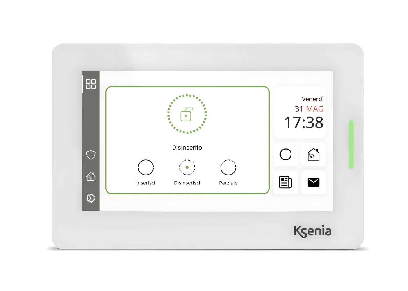 10020126 Bus-Touch keypad 7-inch met kaartlezer, wit