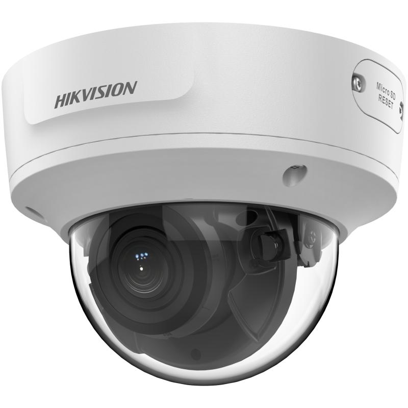 20011153 Hikvision 8MP AcuSense Motorized Varifocal Dome IP Camera, IK10, 2.7-13.5 mm
