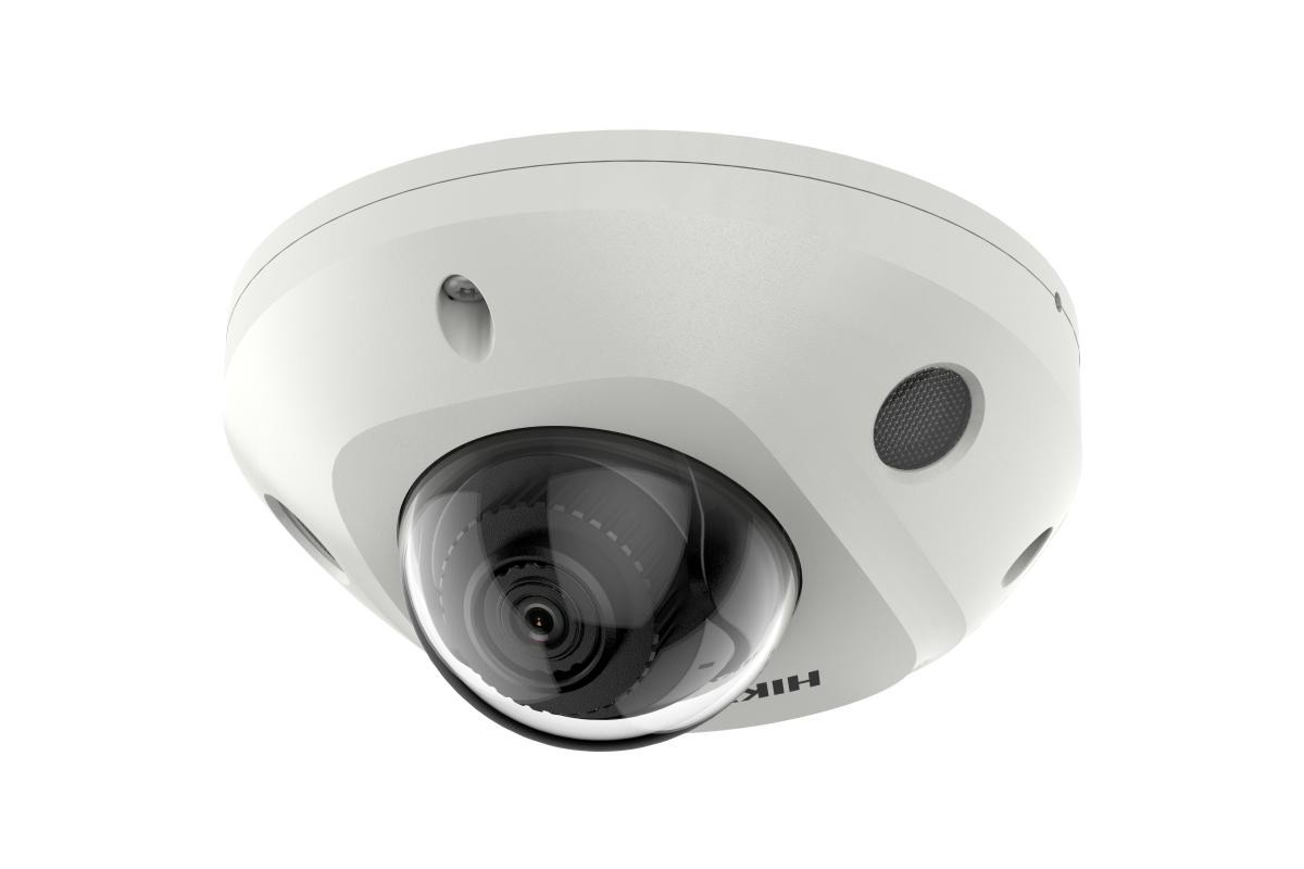 20001392 Hikvision 4 MP AcuSense Ingebouwde Mic Vaste Mini Dome Netwerkcamera, 2,8 mm