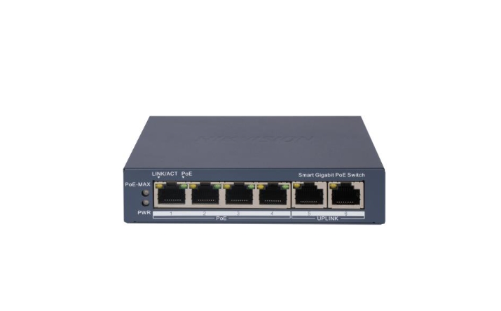 20001507 Smart Switch PoE Gigabit Hikvision à 4 ports