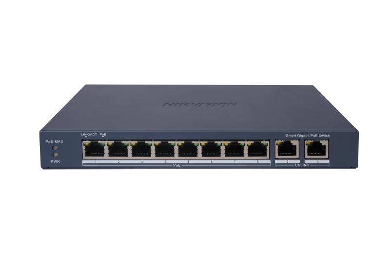 20001508 Smart Switch PoE Gigabit Hikvision à 8 ports