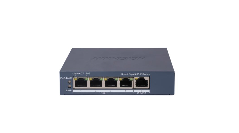 20001513 Smart Switch PoE Gigabit Hikvision à 4 ports