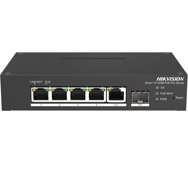 20001514 Hikvision 4-portes Gigabit unmanaged PoE switch