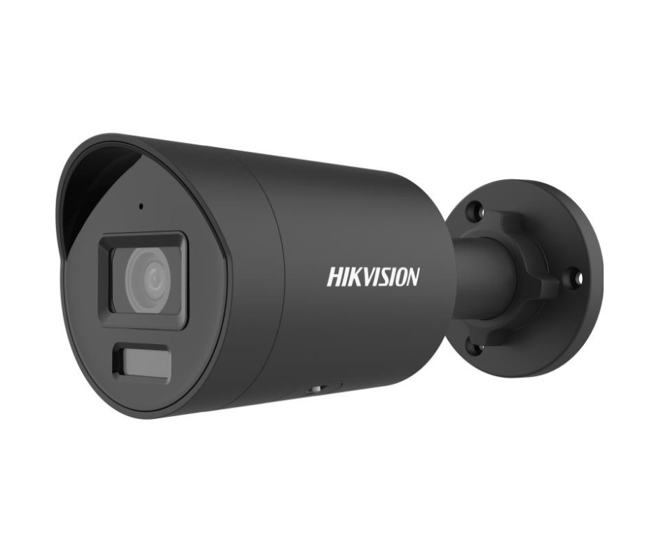 20001577 Hikvision 4 MP Powered by Darkfighter Fixed Mini Bullet Network Camera, 2.8 mm, zwart