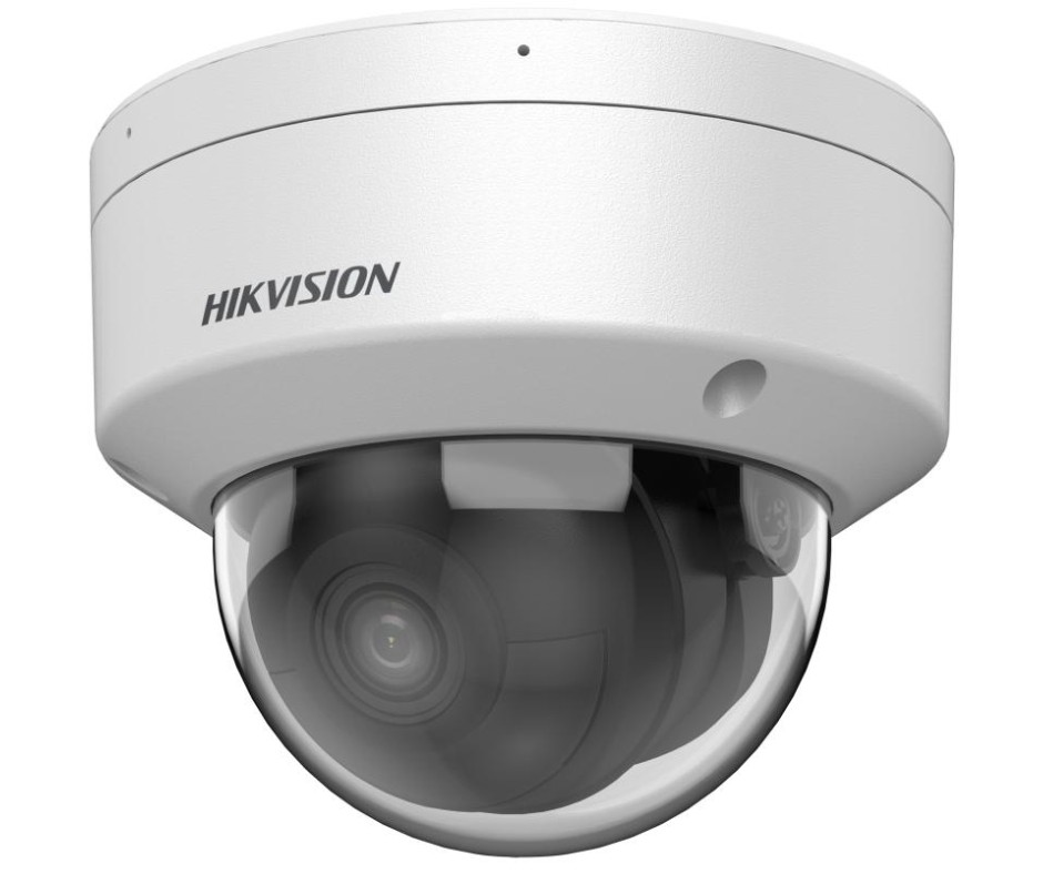 20001778 Caméra réseau à dôme fixe Hikvision 4 MP avec technologie Darkfighter, microphone, 4 mm