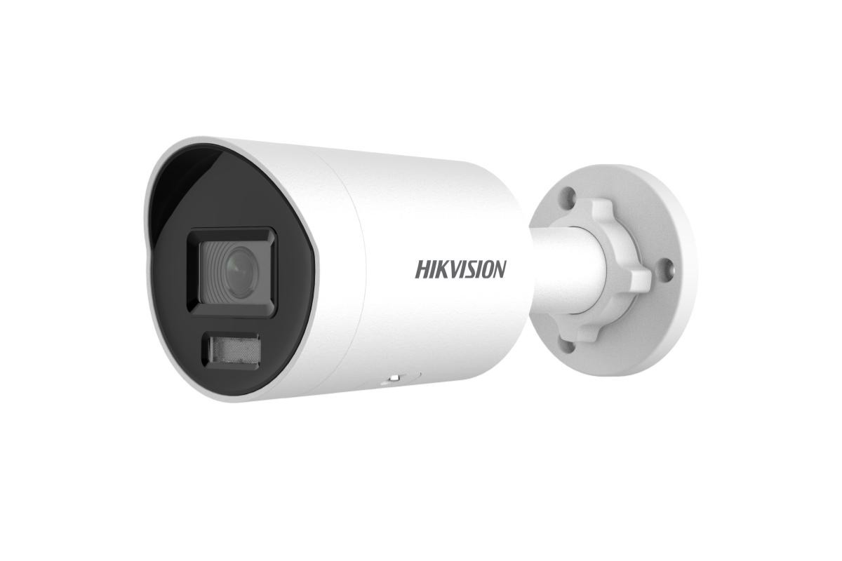 20001595 Hikvision 8MP AcuSense Lumière stroboscopique et sirène Caméra IP fixe, microphone, 2,8 mm