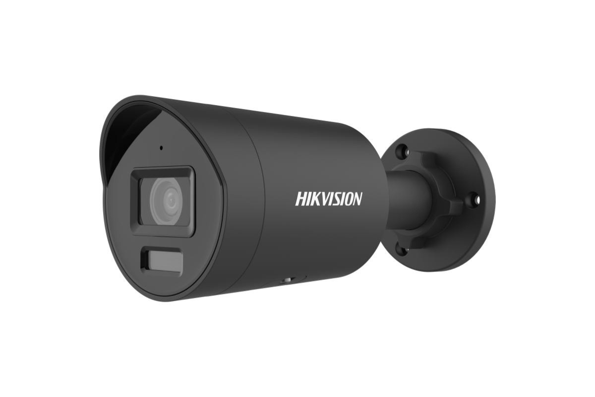 20001594 Hikvision 8 MP alimenté par Darkfighter Mini caméra réseau fixe Bullet, microphone, 2,8 mm, noir