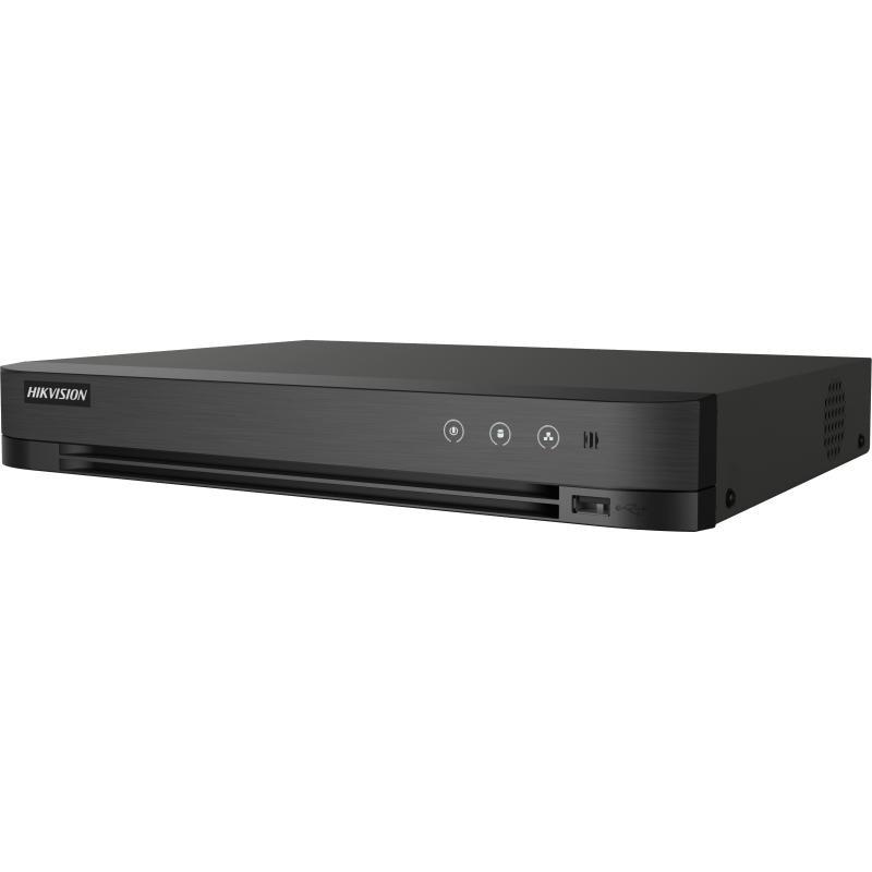 20001621 DVR Hikvision 4 canaux 1080p 1U H.265 AcuSense, 4 / 4 IO