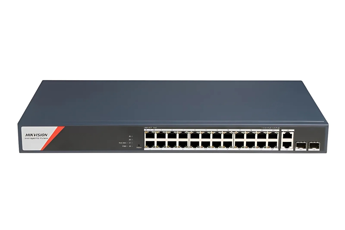 20001734 Hikvision 24-poorts Gigabit Smart managed PoE switch