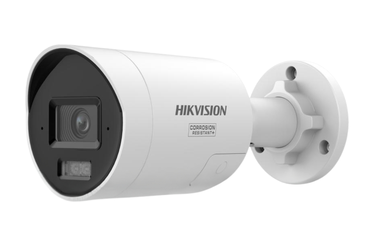 20001811 Caméra Bullet Hikvision 4MP ColorVu Mini avec stroboscope et sirène, 2.8 mm