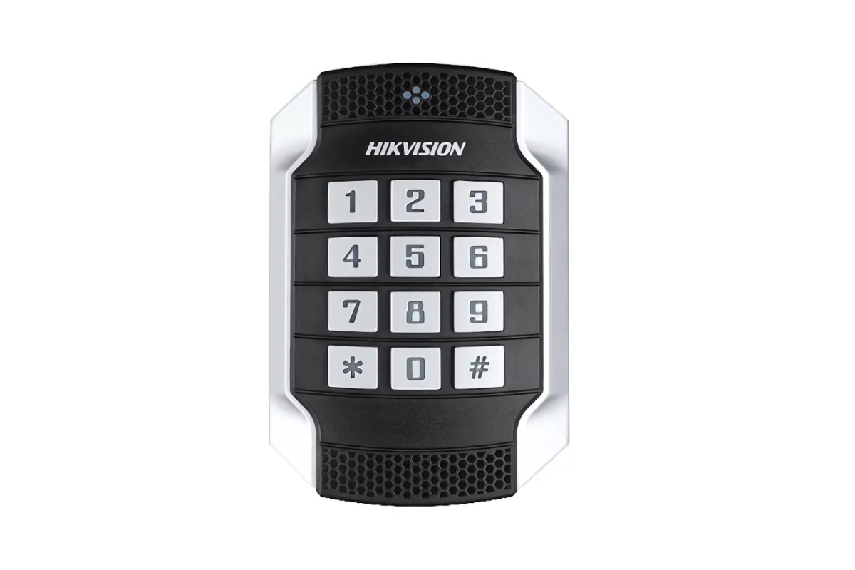 20001919 Lecteur de cartes anti-vandalisme en métal Hikvision Pro série 1104 avec clavier