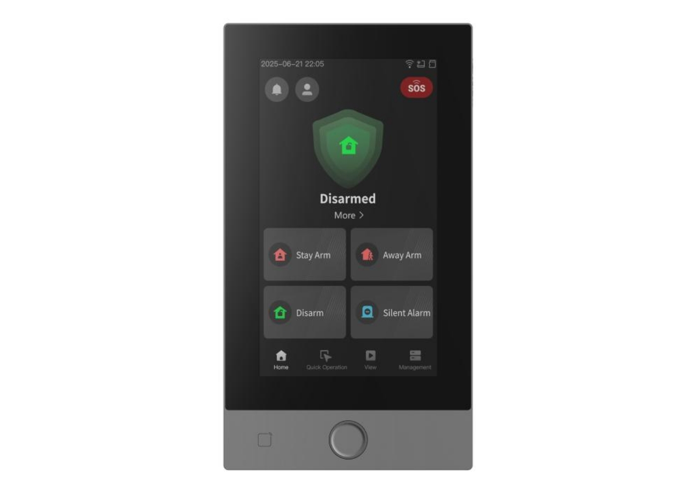 20002677 Bedraad indoor Touchscreen Keypad, 7-inch LCD & Wi-Fi, taglezer, zwart