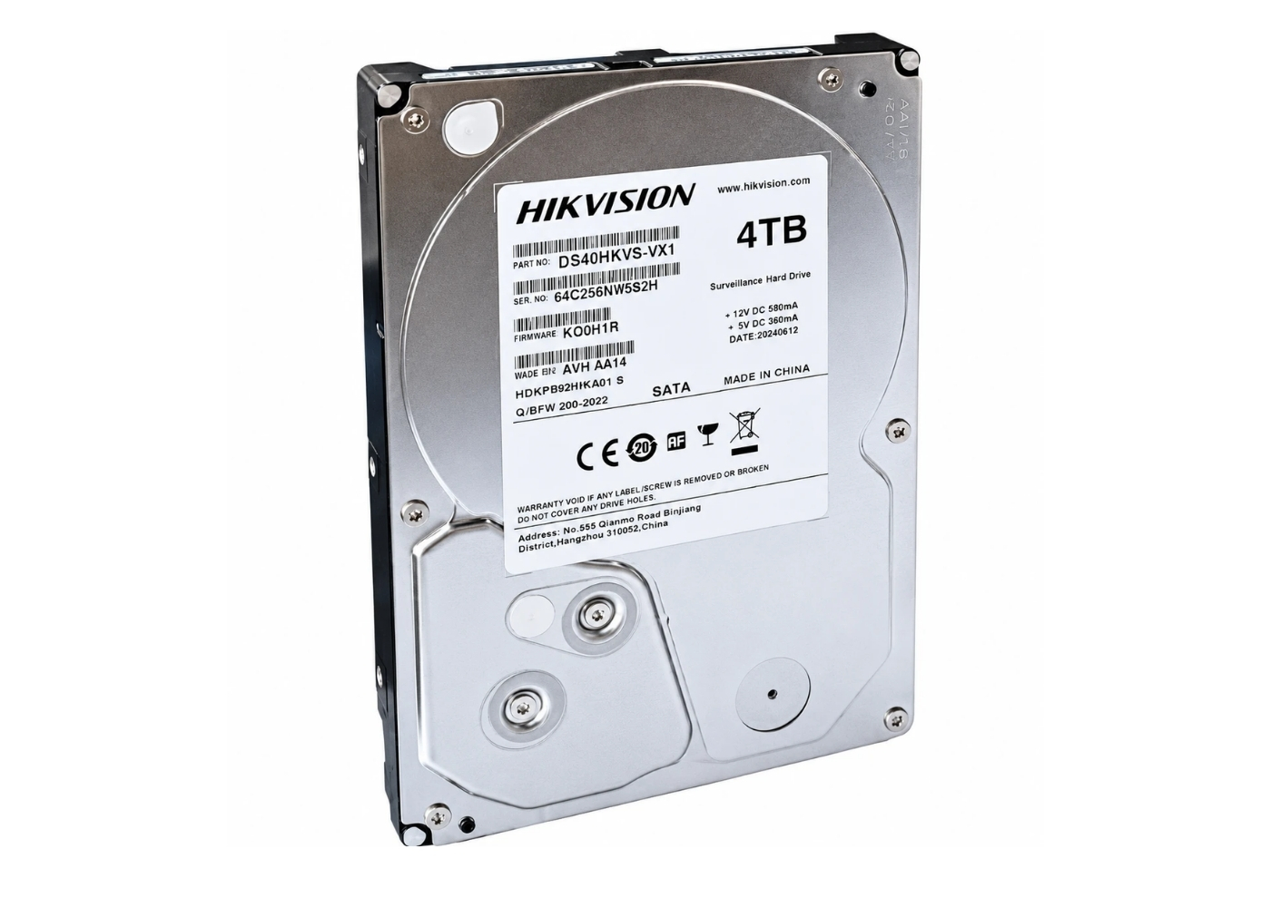 20002829 4TB Hikvision VX1 videobewaking HDD