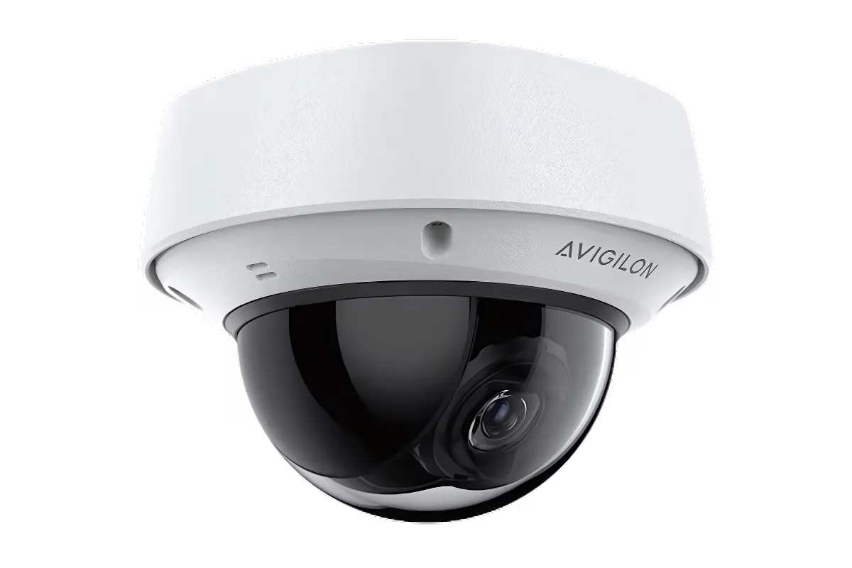 20010573 Caméra dôme extérieure IR Avigilon 4MP H6XP avec objectif 4,4-9,3 mm et hub Z-Wave