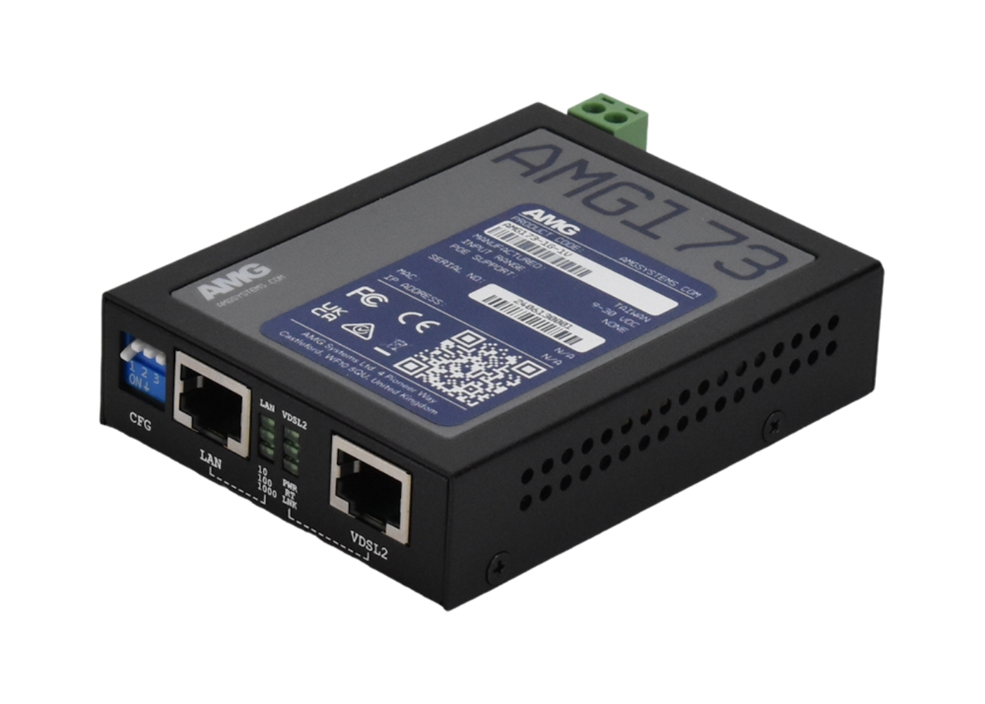 20065279 Industriële VDSL2 Ethernet-extender, 1x RJ45- en 1x VDSL2-poort, DIN-aansluiting