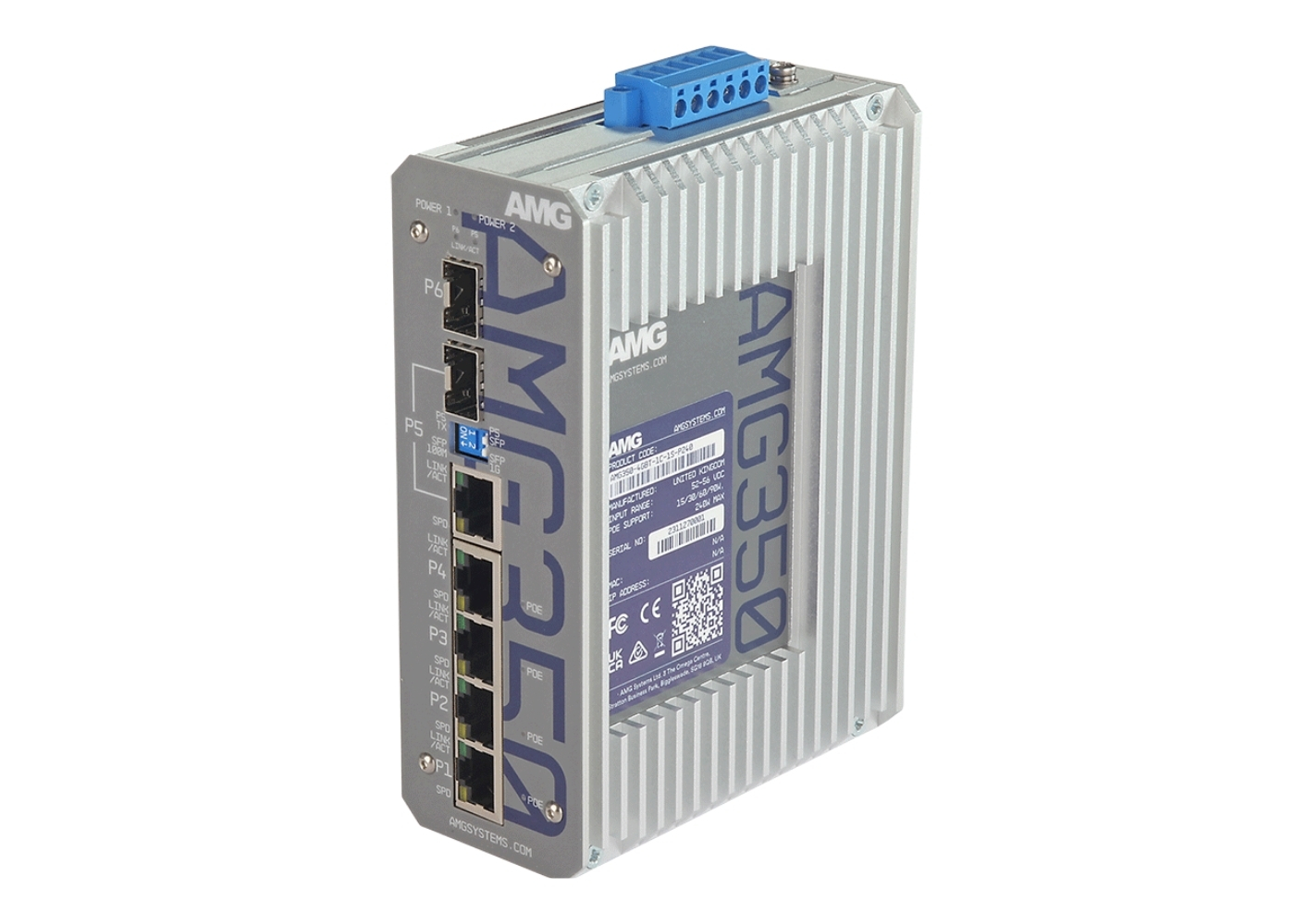 20065381 Industriële 6-poorts PoE-switch, 240W PoE
